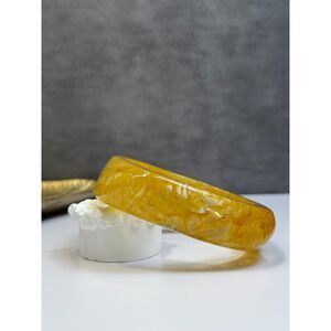 Amber Colored Resin Bracelet